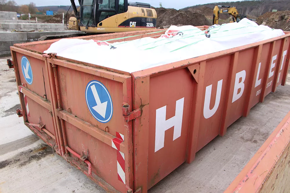 Evacuer votre amiante avec les containers Hublet disponibles partout en wallonie